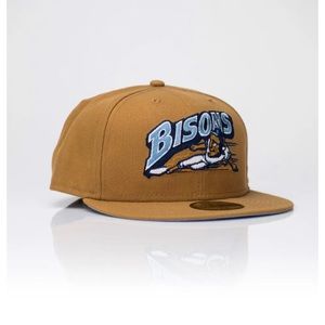 NEW ERA BUFFALO BISONS WHEAT GLACIER BLUE PRIME EDITION 59FIFTY FITTED CAP 6 7/8